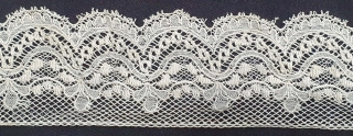 Very Fine Cotton Lace Border Net  From the Bengal Region of North-East India. But originally  made is piece in the Germany for the indian market. 
19th Century. Its size is  ...