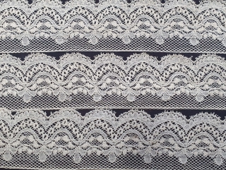 Very Fine Cotton Lace Border Net  From the Bengal Region of North-East India. But originally  made is piece in the Germany for the indian market. 
19th Century. Its size is  ...