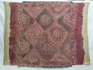 Ceremonial Tie and Dye Odhani ,Its An Single Bandh (One by one Tie and Dye done) odhani From Shekhawati District of Rajasthan. India.Its Very rare Single Bandh Tie and Dye Odhani. Natural  ...