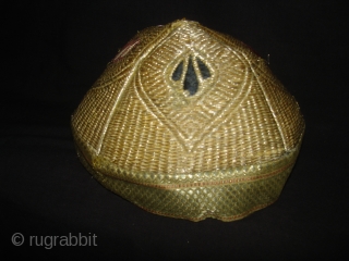 Hat Zari(Real)Embroidery,From Vohra-Muslim Group of Gujarat, India.Good Condition(DSC03632 New).                        