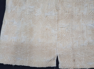 Vohra Costume(Cotton)from Gujarat India.Made for who offer’s Namaz in mosque.Every Part is quilted inside with Portly thread. Its size,Arm size is 21cmX61cm, Height is 125 cm,Skirt is 170cm. Its very rare piece  ...