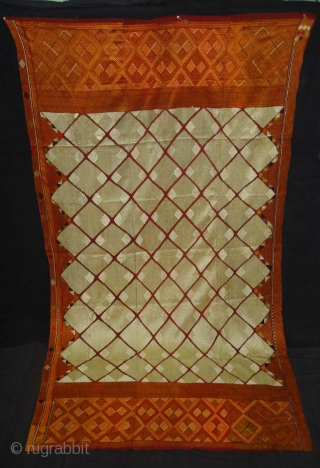 Phulkari From West(Pakistan)Punjab.India.known As Chand Bagh.Very Rare Design Bagh(DSC07187 New).                       