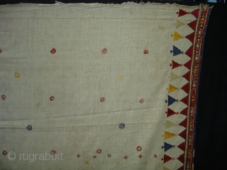 Woman’s Shawl(Abochchini),Probably from Sodha Group ,Tharparkar Pakistan.Its size is 170cmX185cm(DSC01451 New).
                      