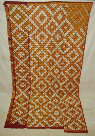 Phulkari From West(Pakistan)Punjab.India.known As Patanga Design Bagh,very Rare influence of Different Design Patanga buti(DSC04933 New).                  