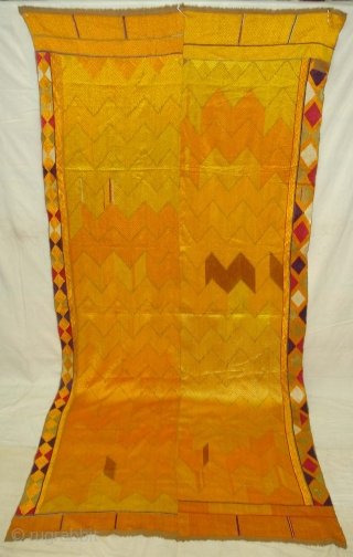 Phulkari From West(Pakistan)Punjab.India.Known As Lahariya Design Vari-Da-Bagh,With different influence of Lahariya Design Vari-Da-Bagh(DSC05000 New).                   