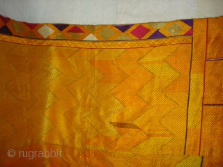 Phulkari From West(Pakistan)Punjab.India.Known As Lahariya Design Vari-Da-Bagh,With different influence of Lahariya Design Vari-Da-Bagh(DSC05000 New).                   