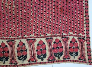 Abochhini Wedding Shawl (Women) from Sindh Region of Undivided India. India, Silk Embroidery on the Silk, 

c.1875-1900.

Its size is 130cmX205cm(20221209_140136).             
