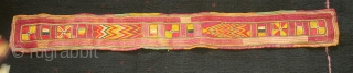 Banjara Embroidery Belt,From Karnataka,India.Cotton on cotton embroidery(20151030 New).                         