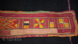 Banjara Embroidery Belt,From Karnataka,India.Cotton on cotton embroidery(20151030 New).                         