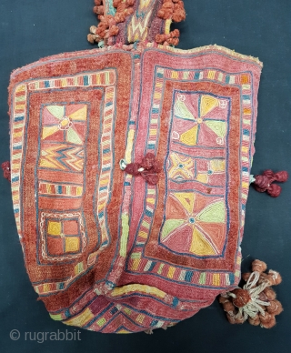 Ceremonial Banjara Four-sided Dowry Bag,Embroidered on cotton,From Madhya Pradish. India (20171214_154342 New).
                     