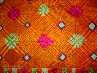 Phulkari From East(India)Punjab.India.One of the Rare Design Indian Phulkari(DSC07055 New).                       