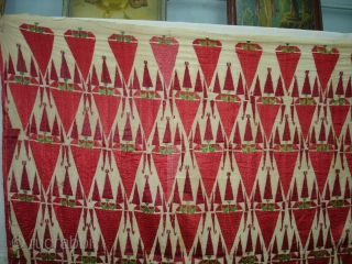 Khanjar Thirma Wedding Bagh From West(Pakistan)Punjab. India. India. Late 19th Century Floss silk on hand spun cotton ground cloth. Its size is 115cmX235cm(DSC08901).          