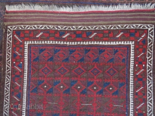 Baluch rug, first third 20th c. 121x91 cm. Lovely colours like some dark eggplant and very nice wool and good condition. Even if it´s not the oldest seen, this is a gem. 