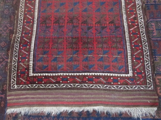 Baluch rug, first third 20th c. 121x91 cm. Lovely colours like some dark eggplant and very nice wool and good condition. Even if it´s not the oldest seen, this is a gem. 