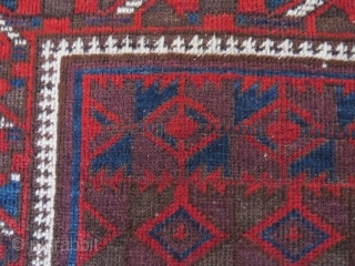 Baluch rug, first third 20th c. 121x91 cm. Lovely colours like some dark eggplant and very nice wool and good condition. Even if it´s not the oldest seen, this is a gem. 