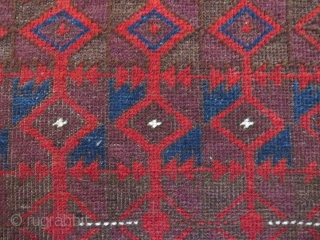 Baluch rug, first third 20th c. 121x91 cm. Lovely colours like some dark eggplant and very nice wool and good condition. Even if it´s not the oldest seen, this is a gem. 