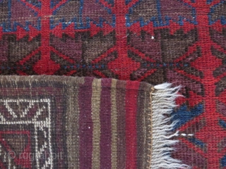 Baluch rug, first third 20th c. 121x91 cm. Lovely colours like some dark eggplant and very nice wool and good condition. Even if it´s not the oldest seen, this is a gem. 