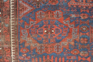 So called Timuri, main carpet, 230x170 cm. A lot of good pile but partially hard wear. All good colours, nice wool and some corrosion. A very interesting rug for little money.  