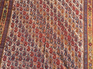Antique very beautiful Khamse rug, 270x156 cm, in good condition. All colours looks nice.                   