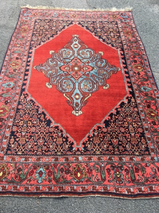 High quality Bidjar rug, 218x141 cm, made between 1930-1940. It’s in very good condition and colours looks nice.               