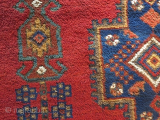 So called Outback Afshar, early 20th. c. Ex Thomas Cole rug, 178x165cm. good condition and very nice colours. Cotton warps and very minor wear and one lazy line.     