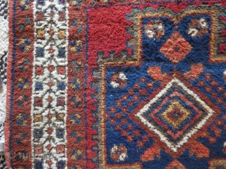 So called Outback Afshar, early 20th. c. Ex Thomas Cole rug, 178x165cm. good condition and very nice colours. Cotton warps and very minor wear and one lazy line.     