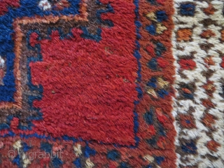 So called Outback Afshar, early 20th. c. Ex Thomas Cole rug, 178x165cm. good condition and very nice colours. Cotton warps and very minor wear and one lazy line.     