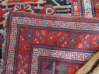 Karabagh rug, early 20th. c. 189x113 cm. Good condition, corrosive black and a couple of syntetic reds.
Rug is washed.              