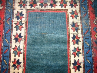 Last third 19th c. rug. 192x195 cm.
This is perhaps a non Talish plain field Caucasian rug, belonging to a small group.
Or maybe this is a younger version of such a rug, since  ...