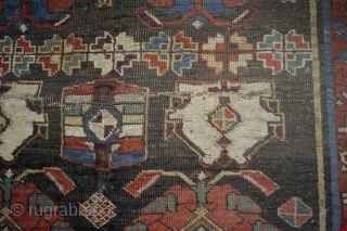 Azerbaijan first half 19th century, 120x410 cm. related to a rug published by Eberhart Herrmann, Seltene Orientteppiche v, München, 1983, side 102, picture 48. Exiting rug in not so bad condition for  ...