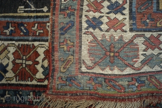 Azerbaijan first half 19th century, 120x410 cm. related to a rug published by Eberhart Herrmann, Seltene Orientteppiche v, München, 1983, side 102, picture 48. Exiting rug in not so bad condition for  ...