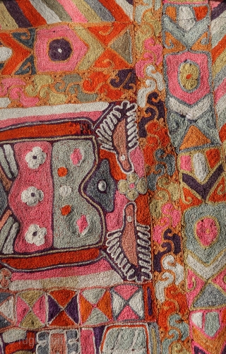 From Sonny Berntssons collection:
No 707 Marash Arab embroidery, Iraq. 167 x 237 cm
From the area between Euphrat and Tigris.
Good condition, no holes.
More info if you ask.
NOTE: E-mails are not always delivered to  ...