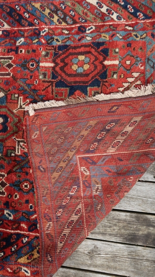 From Sonny Berntssons collection:
No 519 NV Persia Soudj Bulach circa 1880
107 x 365 cm, soft wool circa 10 cm
Repaired in one short end as can seen on photo
The rest is in mint  ...