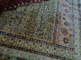 Antique mid 19th sivas armeniansilk rug in very good condition. Amazing quality of silk
Size :
185x120cm
+33611593013                  