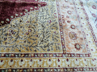 Antique mid 19th sivas armeniansilk rug in very good condition. Amazing quality of silk
Size :
185x120cm
+33611593013                  