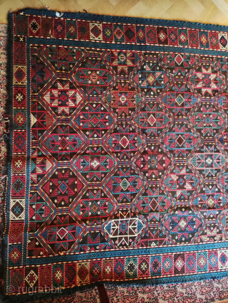 Very rare and Antique kazak Armenian verneh
Good decent condition 
145xmx275cm

                       