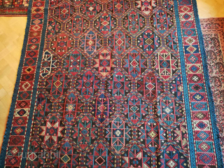 Very rare and Antique kazak Armenian verneh
Good decent condition 
145xmx275cm

                       