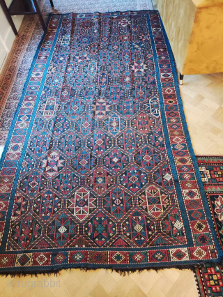 Very rare and Antique kazak Armenian verneh
Good decent condition 
145xmx275cm

                       