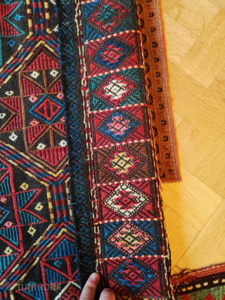 Very rare and Antique kazak Armenian verneh
Good decent condition 
145xmx275cm

                       