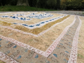 Antique  Greek Macedonian silk quibleh embroydery, 19th ottoman period
150x100                       