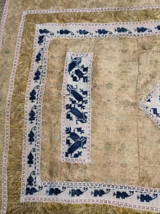 Antique  Greek Macedonian silk quibleh embroydery, 19th ottoman period
150x100                       