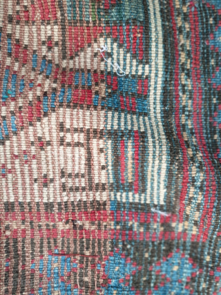 Great kazak Caucasian Kelley
Figuratives
Pre commercial period
Dated 1230
Exceptional condition 
Red and bleue wefted                     