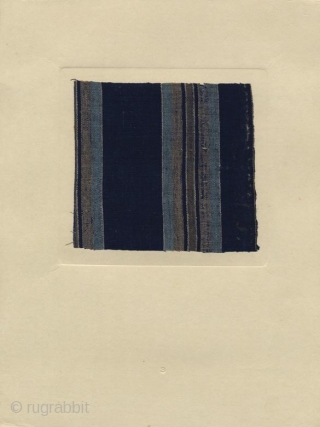 Japanese portfolio Mingei shima (Mingei striped textiles), complete with fifty numbered plates with fifty tipped-in samples of handmade folk textile with decorative strips (shima). Complete with a table of introduction. Compiled by  ...