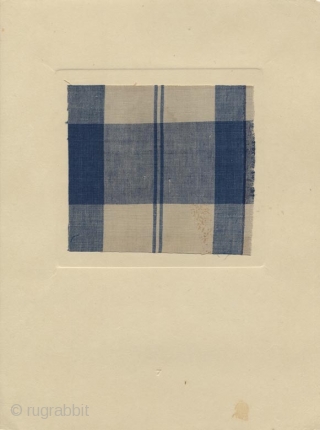 Japanese portfolio Mingei shima (Mingei striped textiles), complete with fifty numbered plates with fifty tipped-in samples of handmade folk textile with decorative strips (shima). Complete with a table of introduction. Compiled by  ...