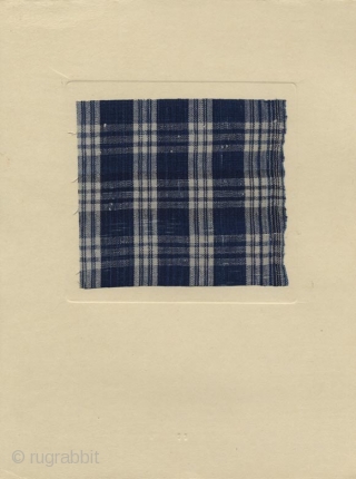 Japanese portfolio Mingei shima (Mingei striped textiles), complete with fifty numbered plates with fifty tipped-in samples of handmade folk textile with decorative strips (shima). Complete with a table of introduction. Compiled by  ...