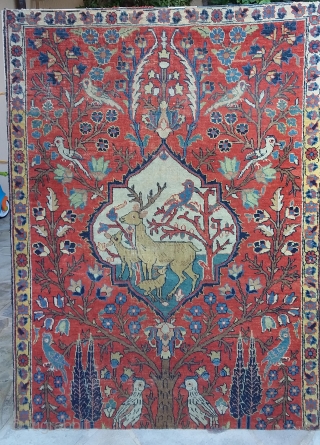 Tabriz on frame, fragment, 2nd part 19th, 130 x 97
Price upon request
                     