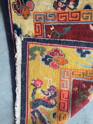 Saddle top,Tibet
79×54 cm 32in by 22 inches
Perfect condition. 
                        