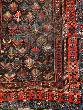 Persian looks Kurdish to me ?  What do I  know (lol)  From same collection of textiles and rugs put away for 30 years trunks packed.  This one has  ...