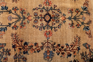 Bidjar Carpet-- approx 9 ft 2 in x 12 ft 4 in. Wool foundation. Unique camel color is most likely undyed wool. Lot 535A-- https://www.invaluable.com/auction-lot/antique-bidjar-carpet-circa-1910-6CF48F8B20. To be auctioned Saturday, 10 AM CST.  ...