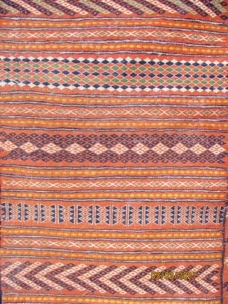 KURDISH KILIM FROM THE KURDS OF QUCHAN which lies north of Meshed. Although Quchan is the main gathering point for the Kurdish rugs, bags, trappings and kilims few are woven in the  ...